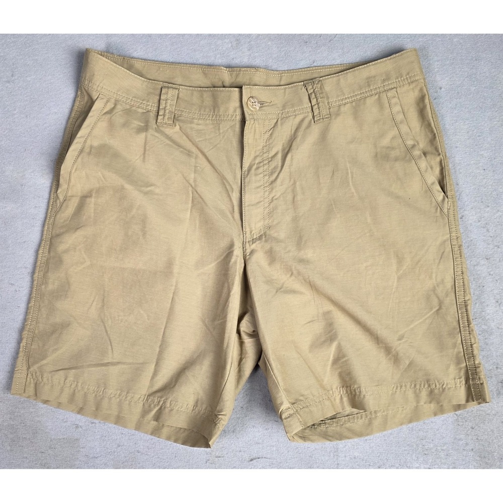 Men's Columbia Lightweight Shorts 34W 8L Tan  Golf Hiking Outdoor Summer